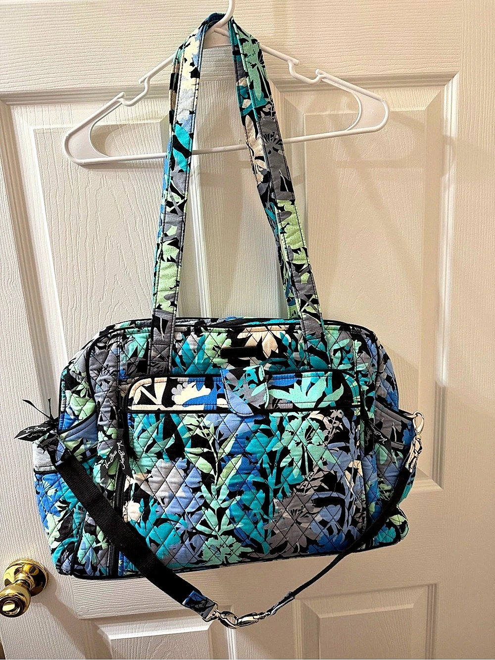 Vera Bradley Baby Bag in Blue & Black
